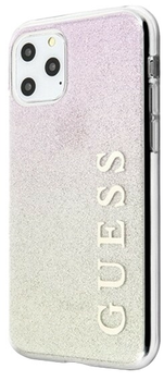 Панель Guess Gradient Glitter для Apple iPhone 11 Pro Max Золото-рожевий (3700740472002)