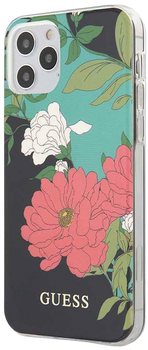 Панель Guess N1 Flower Collection для Apple iPhone 12 Pro Max Чорна (3700740482100)