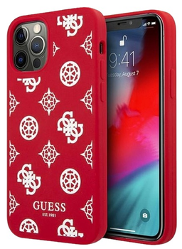 Etui Guess Peony Collection do Apple iPhone 12 Pro Max Red (3666339004019)