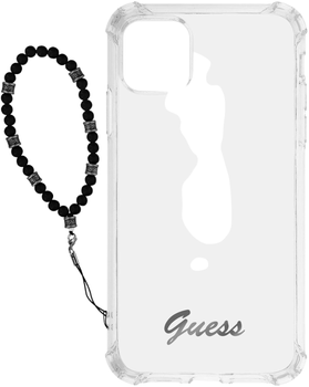Etui Guess Black Pearl do Apple iPhone 12/12 Pro Transparent (3666339003708)