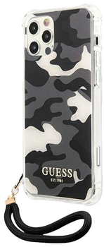 Панель Guess Camo Collection для Apple iPhone 12/12 Pro Чорний (3666339004064)