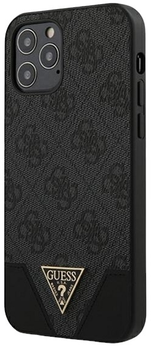 Панель Guess 4G Triangle Collection для Apple iPhone 12/12 Pro Сірий (3700740480328)