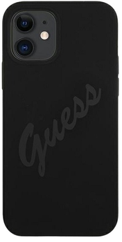 Etui Guess Silicone Vintage do Apple iPhone 12 mini Black (3700740495063)