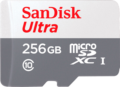 Карта памяти SanDisk Ultra microSDXC 256GB Class 10 UHS-I (SDSQUNR-256G-GN3MN)