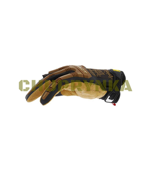 Тактические перчатки Mechanix Leather M-Pact Fingerless Framer, Коричневий, XL