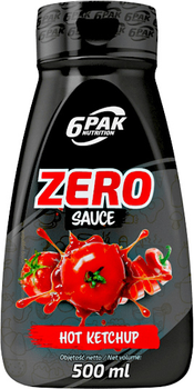 Sos 6PAK Nutrition Sauce Zero 500 ml Hot Ketchup (5902811810326)