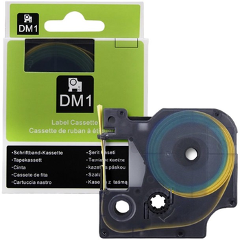 Термозбіжна стрічка Qoltec для принтерів Dymo D1/DM1 12 мм * 1.5 м (5901878502311)