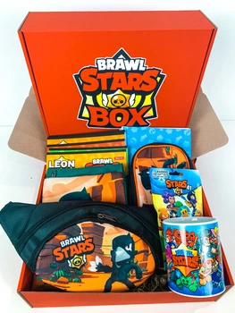 Подарочный набор Marki On Brawl Stars Box "Мега Ящик Maxi box" Ворон Оранжевый 043