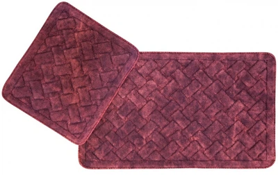 Набір килимків Arya. Hasir бордовий-60х100+60х50