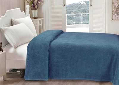 Простынь махровая Iris Home. Mavi-155х220