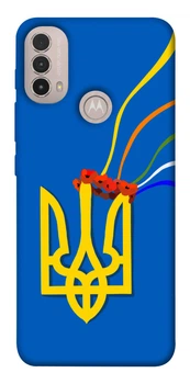 TPU чохол Demsky Квітучий герб для Motorola Moto E40