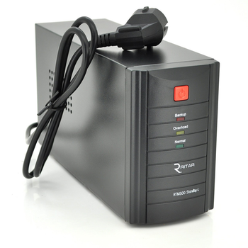 ИБП Ritar RTM500 (300W) Standby-L, LED 1st, 2xSCHUKO socket, 1x4.5Ah, metal Case ( 260 х 85 х 140 ) Q4