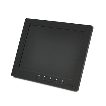 Монитор для видеонаблюдения TFT 8" 1024*768 (HDMI+VGA+BNC+AV), угол обзора 360°, IPS, DC: 12V/1A, BOX