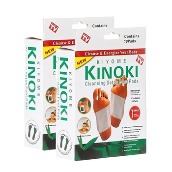 Комплект 2 упаковки, пластырь для выведения токсинов Kinoki 10 шт./уп. (VS7079TOP2)