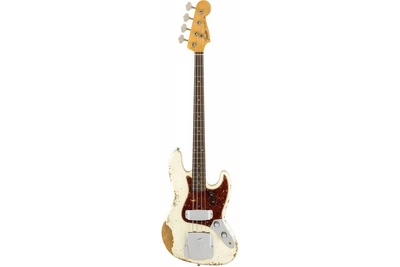 Бас-гитара Fender CUSTOM SHOP 1961 JAZZ BASS HEAVY RELIC OLYMPIC WHITE