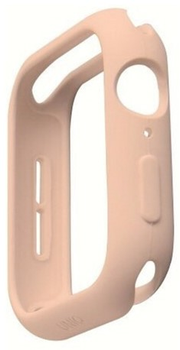 Etui Uniq Lino do Apple Watch Series 4/5/6/SE 44 mm Różowy (8886463671139)