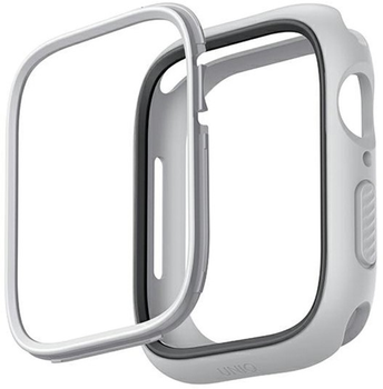 Etui Uniq Moduo do Apple Watch Series 4/5/6/7/8/SE/SE2 40-41 mm Kamień kredowy szary (8886463680957)
