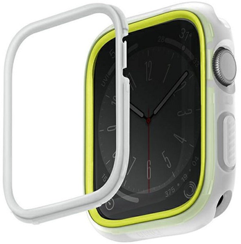 Etui Uniq Moduo do Apple Watch Series 4/5/6/7/8/SE/SE2 40-41 mm Limonka/Biały (8886463684405)