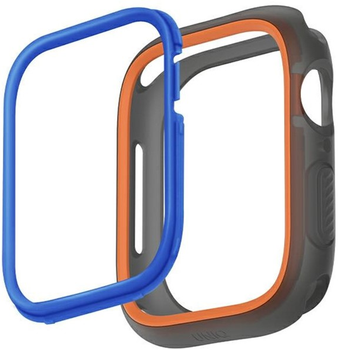 Etui Uniq Moduo do Apple Watch Series 4/5/6/7/8/SE/SE2 44-45 mm Pomarańczowy/Niebieski (8886463684429)