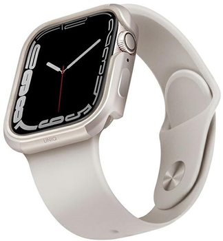 Etui Uniq Valencia do Apple Watch Series 4/5/6/7/8/SE/SE2 44-45 mm Starlight (8886463680063)