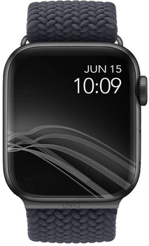 Ремінець Uniq Aspen Braided для Apple Watch Series 1/2/3/4/5/6/7/8/SE/SE2 38-41 мм Granite Grey (8886463676387)