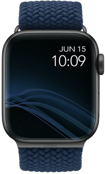 Ремінець Uniq Aspen Braided для Apple Watch Series 1/2/3/4/5/6/7/8/SE/SE2 42-45 мм Oxford Blue (8886463676424)