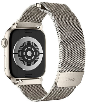 Ремінець Uniq Dante Stainless Steel для Apple Watch Series 1/2/3/4/5/6/7/8/SE/SE2 38-41 мм Starlight (8886463679524)