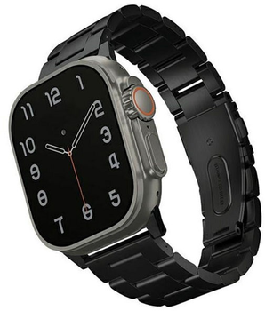 Pasek Uniq Osta Stainless Steel do Apple Watch Series 1/2/3/4/5/6/7/8/SE/SE2/Ultra 42-49 mm Czarny (8886463684634)