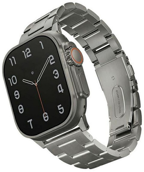 Pasek Uniq Osta Stainless Steel do Apple Watch Series 1/2/3/4/5/6/7/8/SE/SE2/Ultra 42-49 mm Srebrny (8886463684641)