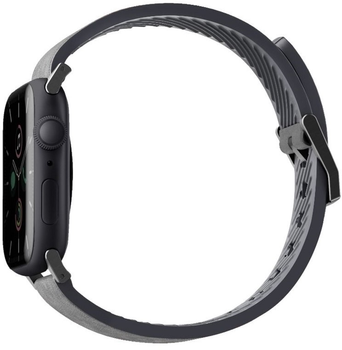 Pasek Uniq Straden Leather Hybrid Strap do Apple Watch Series 1/2/3/4/5/6/7/8/SE/SE2/Ultra 42-49 mm Szary (8886463679623)