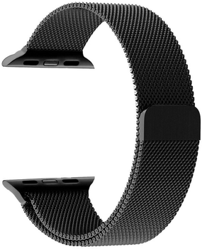 Ремінець Mercury Mesh для Apple Watch Series 1/2/3/4/5/6/7/8/SE/SE2 38-41 мм Black (8809724801533)