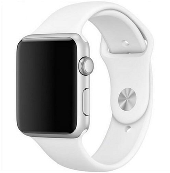 Pasek Mercury Silicon do Apple Watch Series 1/2/3/4/5/6/7/8/SE/SE2 38-41 mm Biały (8809724801816)