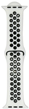 Pasek Beline Sport Silicone do Apple Watch Series 1/2/3/4/5/6/7/8/SE/SE2/Ultra 42-49 mm Biało-Czarny (5904422919894)