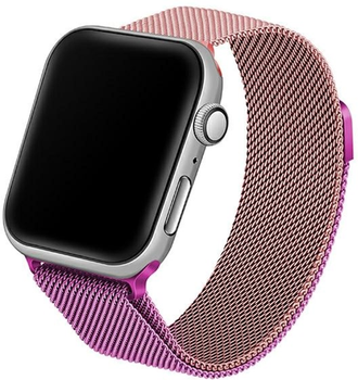 Ремінець Beline Steel для Apple Watch Series 1/2/3/4/5/6/7/8/SE/SE2 38-41 мм Pink-Purple (5904422912567)