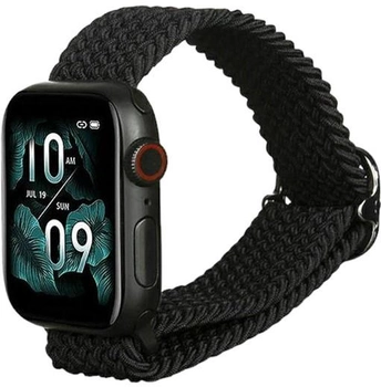 Ремінець Beline Textile для Apple Watch Series 1/2/3/4/5/6/7/8/SE/SE2/Ultra 42-49 мм Black (5904422919962)