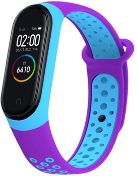 Ремінець Beline для Xiaomi Mi Band 5/6/7 Blue-Purple (5904422911331)