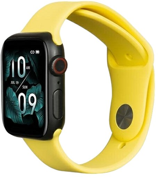 Pasek Beline Silicone do Apple Watch Series 1/2/3/4/5/6/7/8/SE/SE2/Ultra 42-49 mm Zółty (5904422919825)