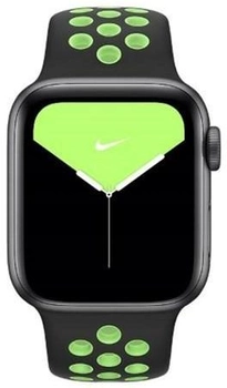 Pasek Apple Nike Sport Brand MXQW2FE/A do Apple Watch Series 1/2/3/4/5/6/7/8/SE/SE 2 38-41 mm Czarno-limonkowy (190199572959)