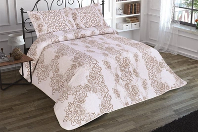 Покрывало с наволочками Jackline. Pano Melodia Beige-240х260+60х80(2 шт)