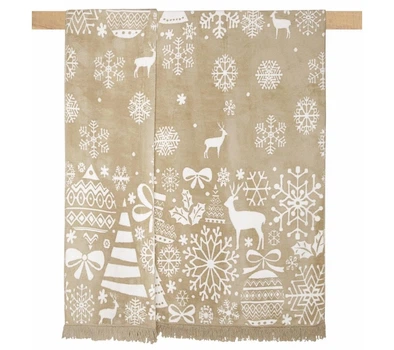Плед хлопковый Arya. Christmas Snowy-150х200