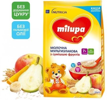 Молочна каша Milupa Мультизлакова з сумішшю фруктів 210 г
