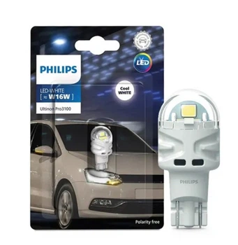 Светодиодная лампа PHILIPS W16W W21x9.5d T15 12V 6000K LUM11067CU31B1 (01005)