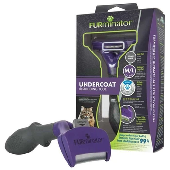 Инструмент для удаления подшерстки для длинношерстых кошек FURminator Long Hair Large Cat L