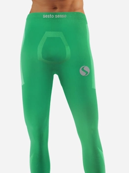 Spodnie legginsy termiczne męskie Sesto Senso CL42 S/M Zielone (5904280038577)