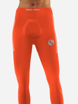 Spodnie legginsy termiczne męskie Sesto Senso CL42 XXL/XXXL Pomarańczowe (5904280038683)