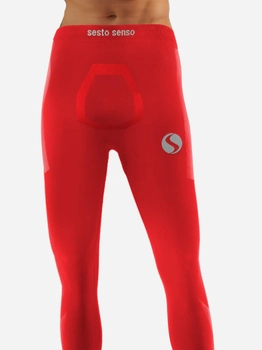 Spodnie legginsy termiczne męskie Sesto Senso CL42 S/M Czerwone (5904280038690)