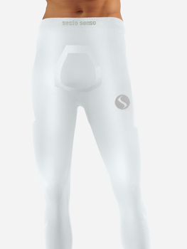 Spodnie legginsy termiczne męskie Sesto Senso CL42 L/XL Białe (5904280038522)