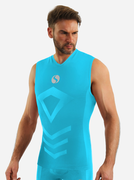 Koszulka męska termiczna bez rękawów Sesto Senso CL38 L/XL Niebieska (5904280037471)