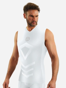 Koszulka męska termiczna bez rękawów Sesto Senso CL38 S/M Biała (5904280037433)