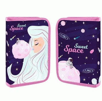 Пенал твердий одинарний HP-04 Space Girl 20.5 х13 х 3.5 см YES